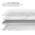 White Marble MacBook Pro 13in M1 (2021) Case plus Skin